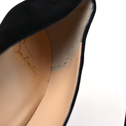 Christian Louboutin Suede Pigalle Follies 100 Pumps 39.5 Black 10 of 11