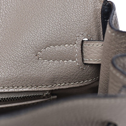 Hermes Togo Birkin 25 Gris Tourterelle 15 of 33