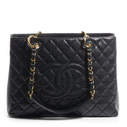 Chanel Caviar Grand Shopping Tote GST Black 1 of 7