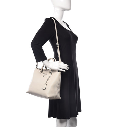 Prada Vitello Grain Satchel Talco 2 of 8