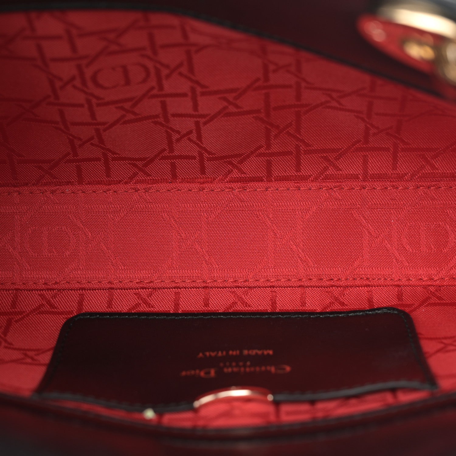 Christian Dior Lambskin Cannage Medium Lady D-Joy Black 5 of 10