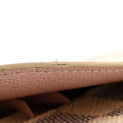 Louis Vuitton Damier Azur Emilie Wallet Rose Ballerine 9 of 9