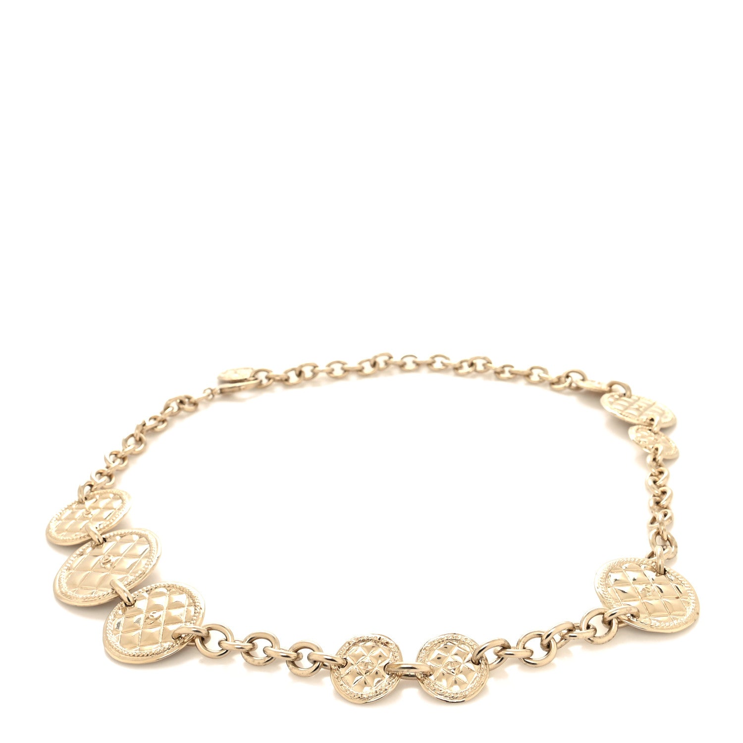 Chanel Chain Quilted CC Medallion Belt Gold 1 of 4