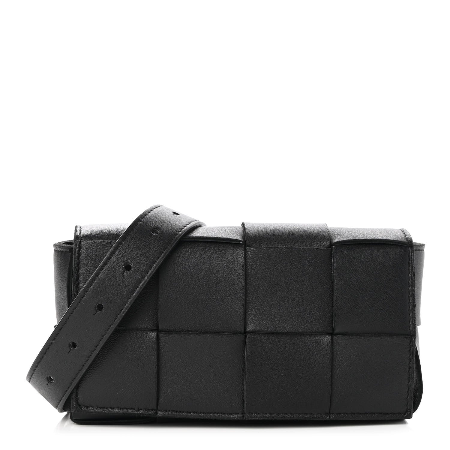 Bottega Veneta Nappa Maxi Intreccio The Belt Cassette Bag Black 1 of 7