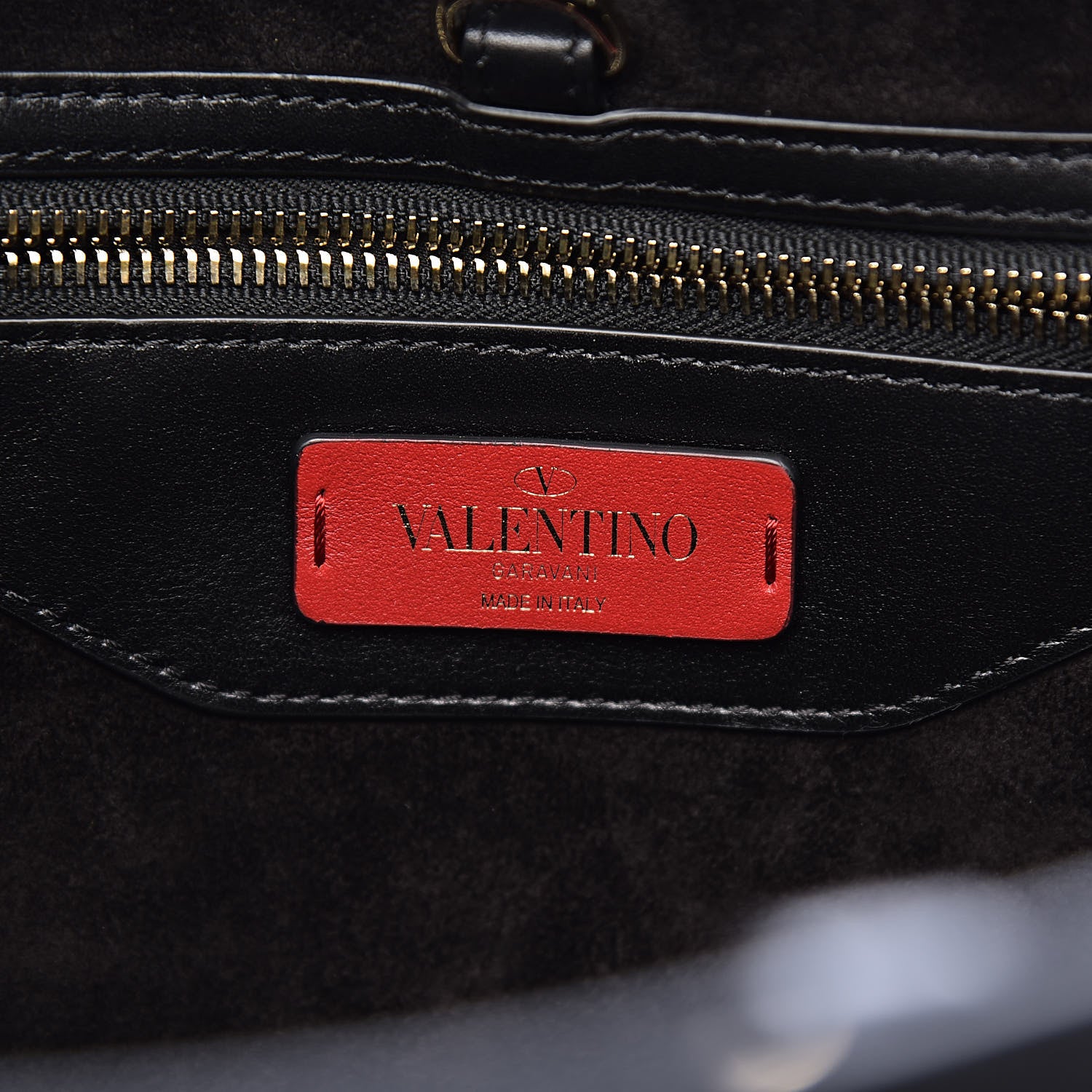 Valentino Garavani Calfskin Rockstud Medium Demilune Double Handle Satchel Black 6 of 23