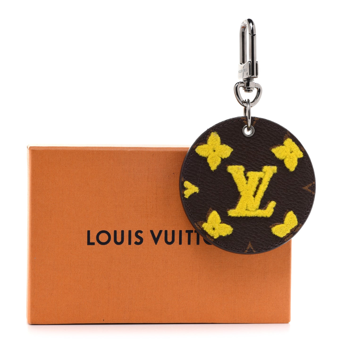 Monogram Tuffetage Bag Charm Key Holder Jaune