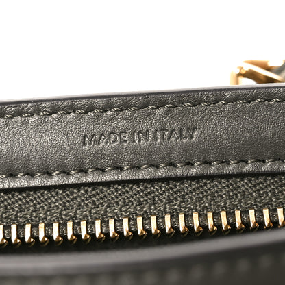 Celine Smooth Calfskin Cuir Triomphe Shoulder Bag Dark Army 6 of 9