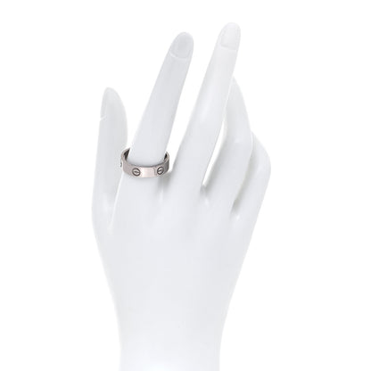 Cartier 18K White Gold 5.5mm LOVE Ring 63 10.5 2 of 4