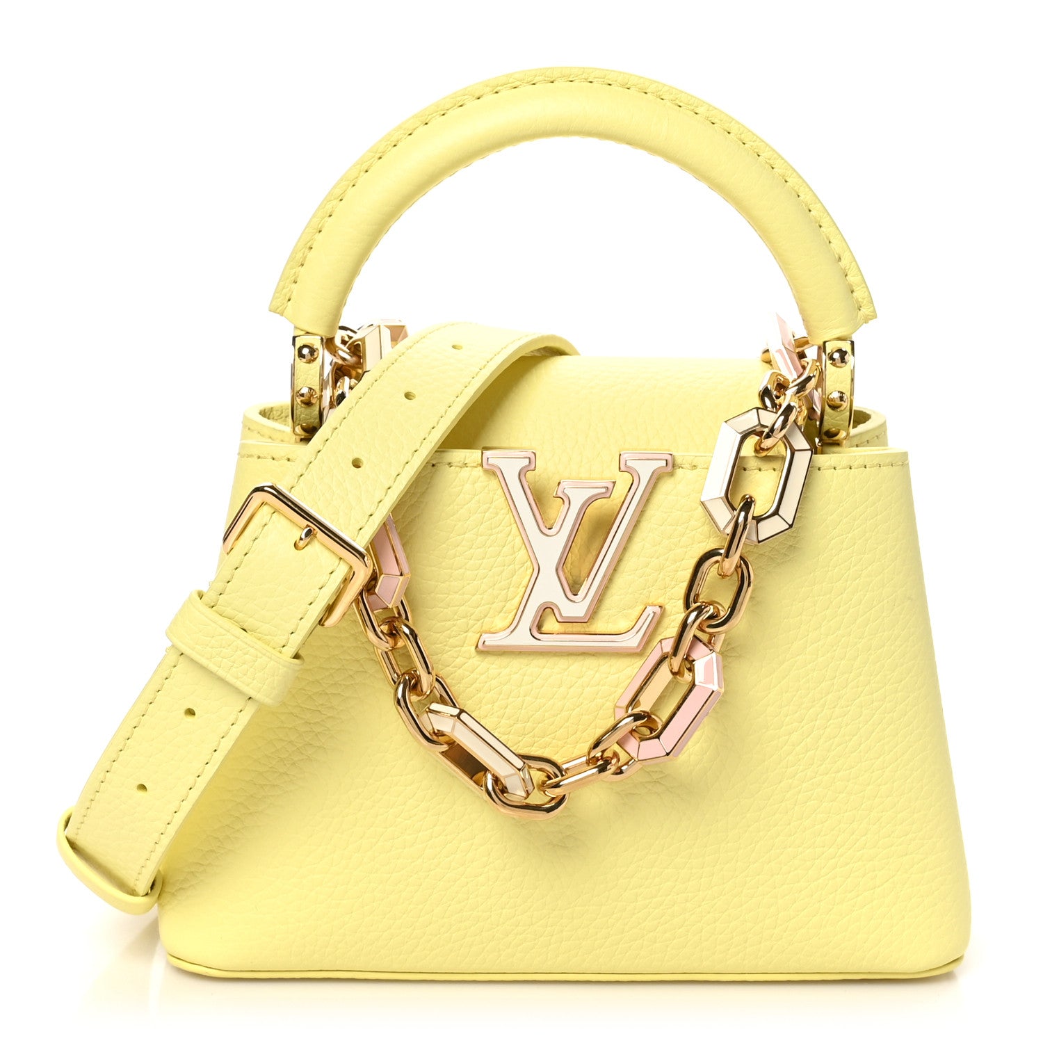 Louis Vuitton Taurillon Mini Capucines Sun Beam 1 of 9