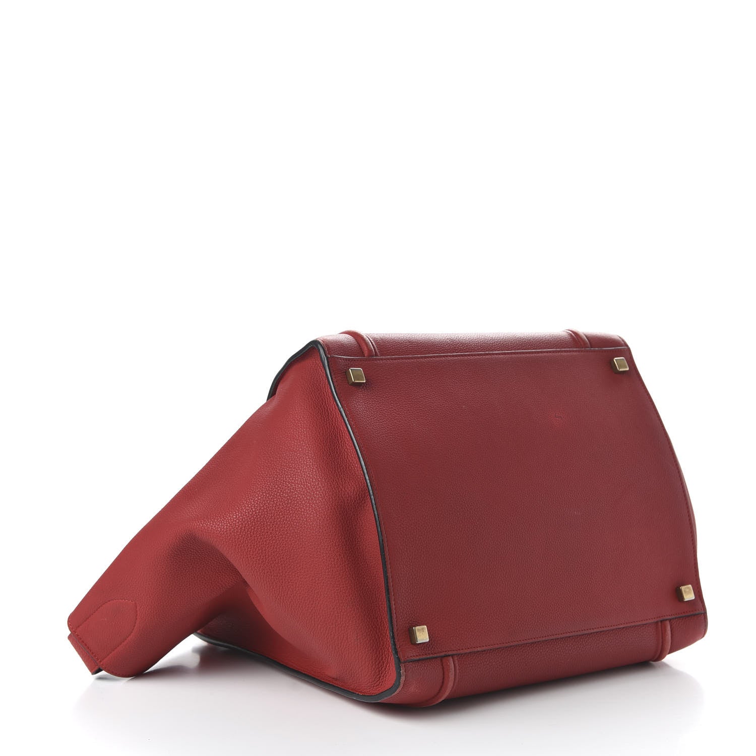 Celine Baby Grained Calfskin Medium Phantom Luggage Carmin 4 of 10