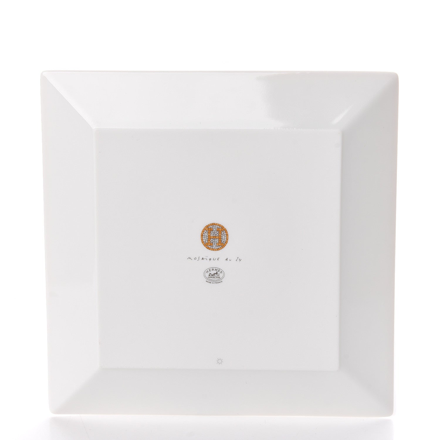 Hermes Porcelain Mosaique au 24 Square Plate 3 of 8