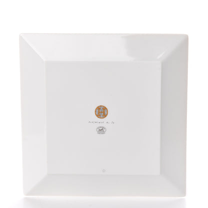 Hermes Porcelain Mosaique au 24 Square Plate 3 of 8
