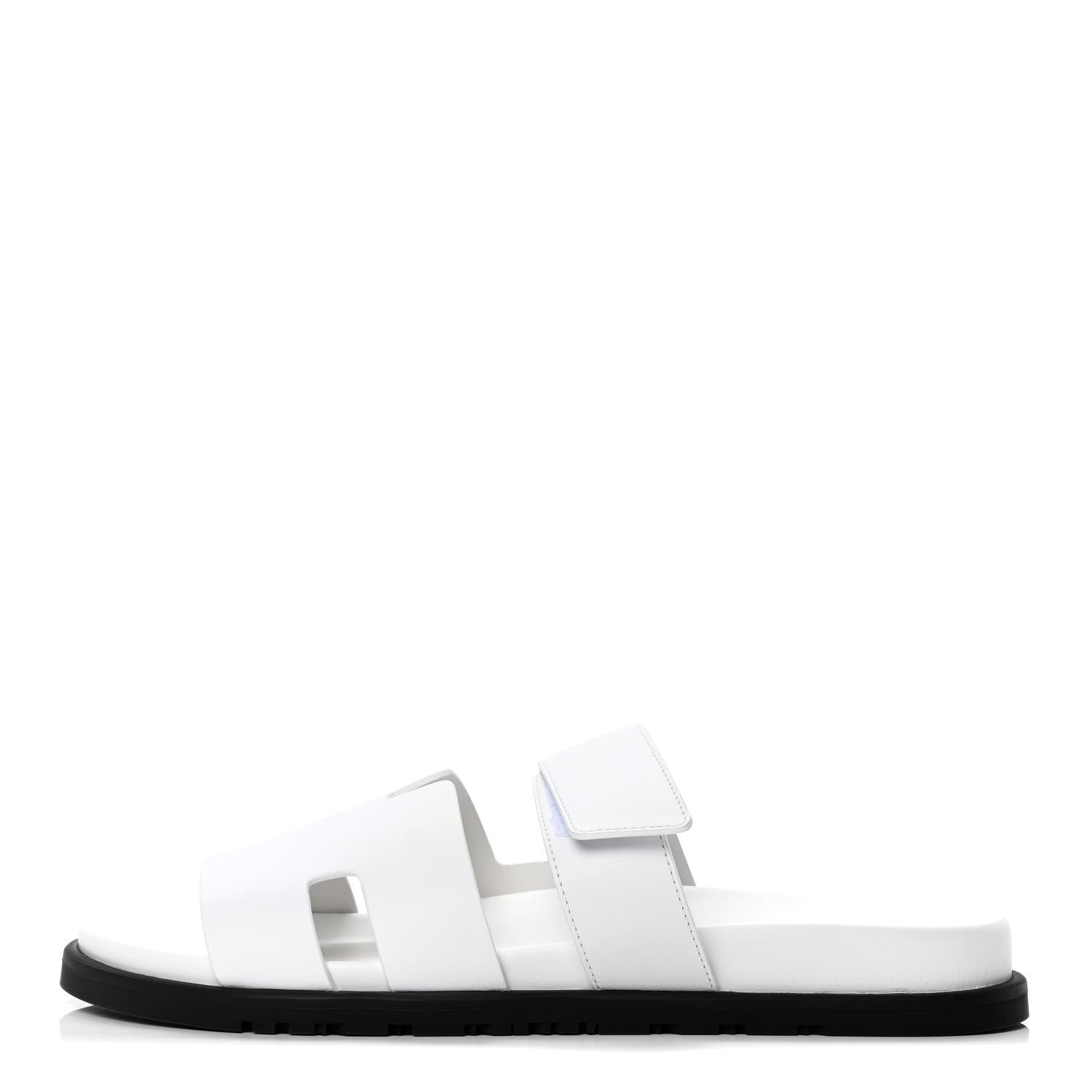 Hermes Calfskin Mens Chypre Sandals 43 White 1 of 4