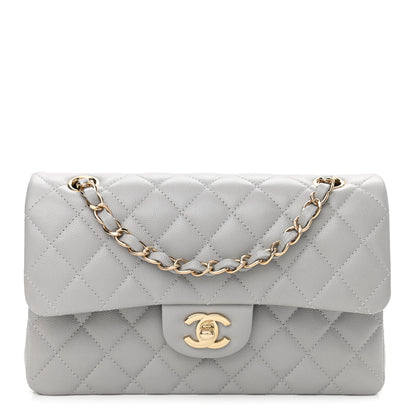 Chanel Caviar Quilted Small Double Flap Grey 1 of 11