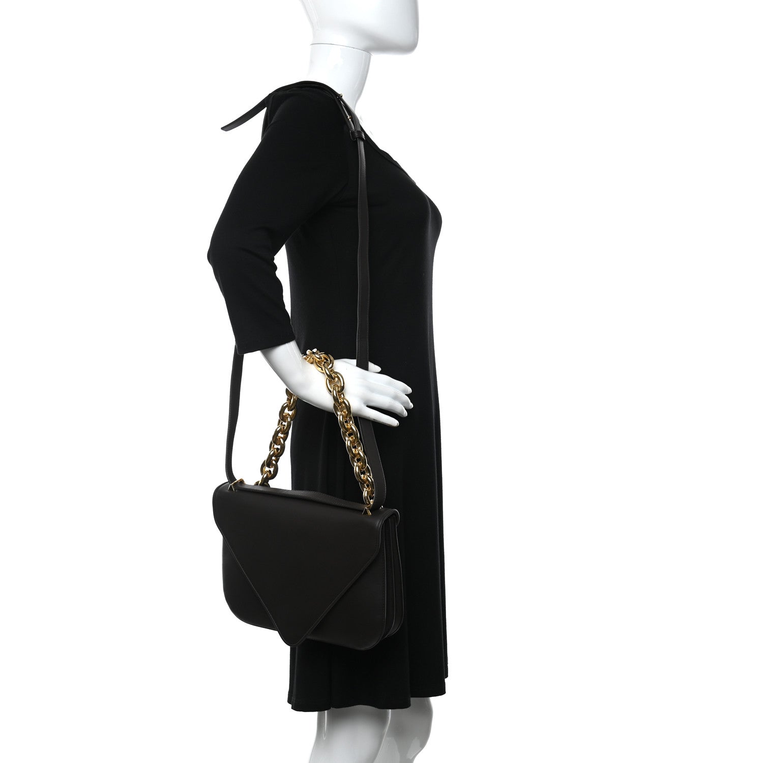 Bottega Veneta Calfskin Mount Envelope Bag Fondant 2 of 8