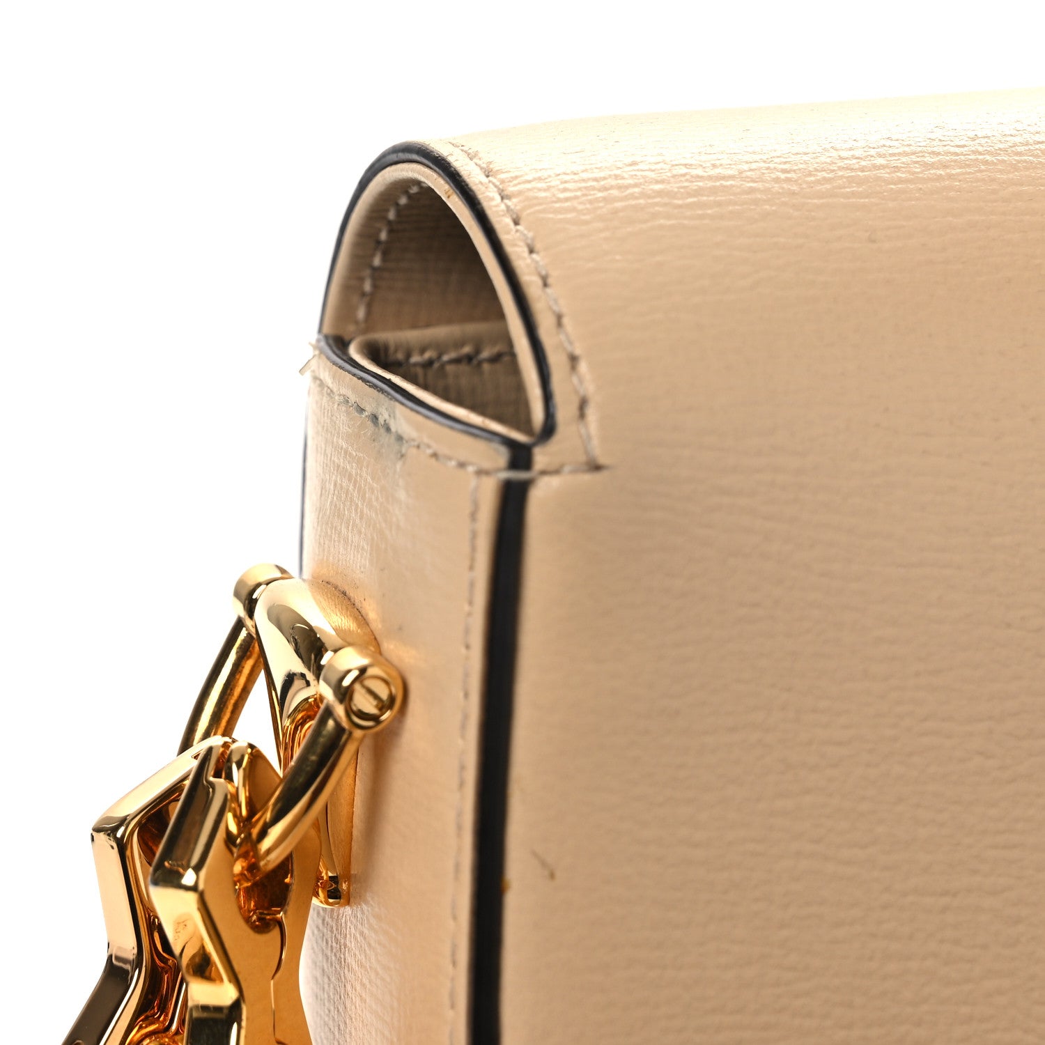 Gucci Azalea Calfskin Web Mini Horsebit 1955 Shoulder Bag Bubble Tea 12 of 13