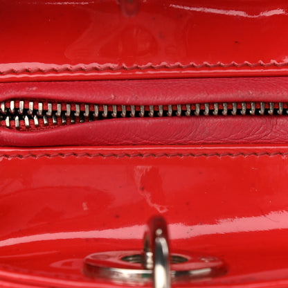 Christian Dior Patent Cannage Medium Lady Dior Red 13 of 15