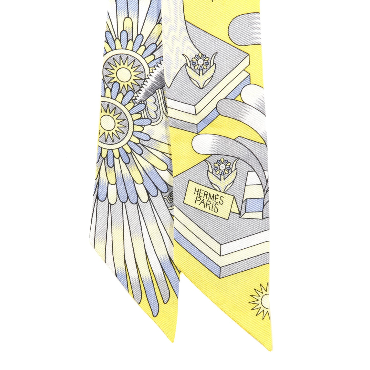 Silk La Source de Pegase Twilly Jaune Vif Gris Perle