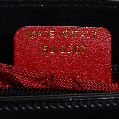 Christian Dior Vintage Patent Medium Lady Dior Black 7 of 9