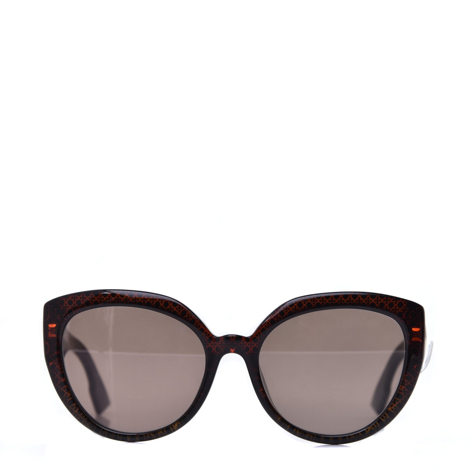 Christian Dior Acetate DDiorF Cat Eye Sunglasses Brown 2 of 7