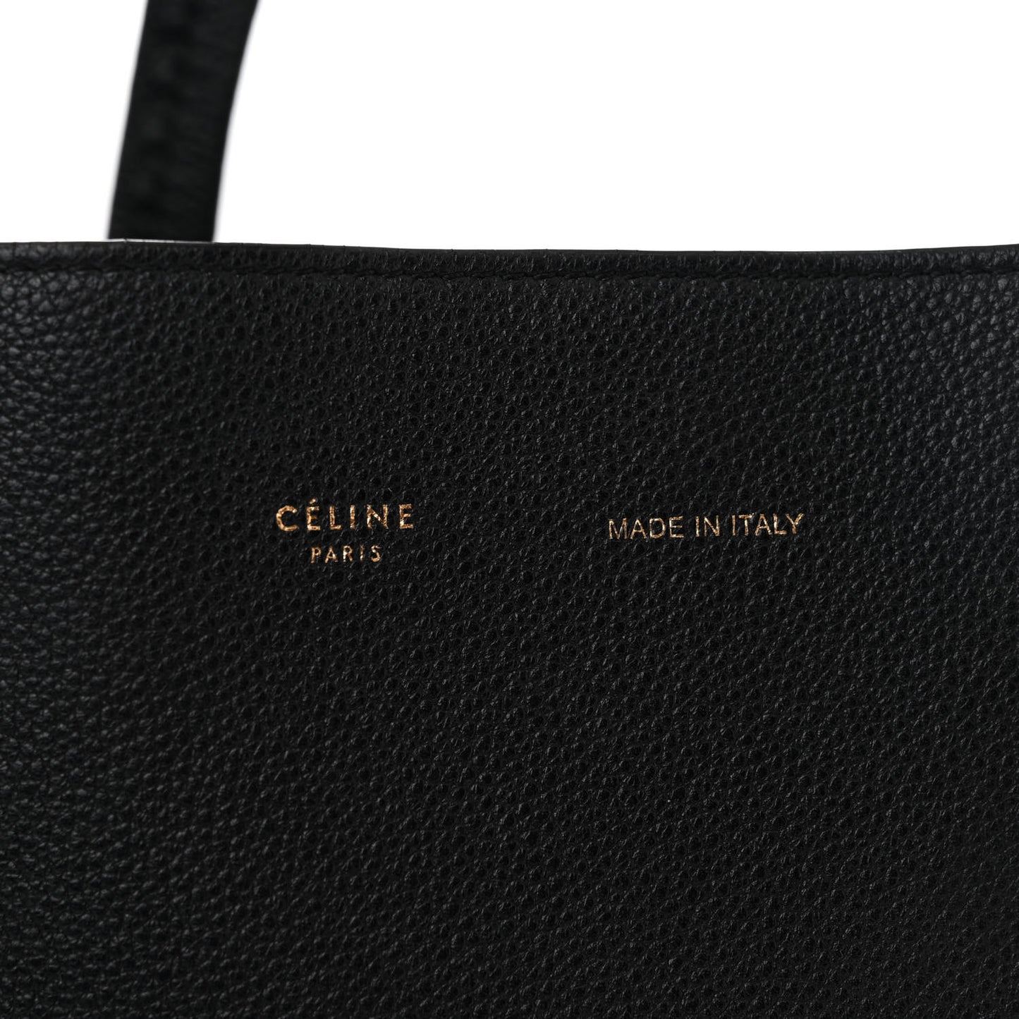 Soft Grained Calfskin Medium Belt Cabas Phantom Black