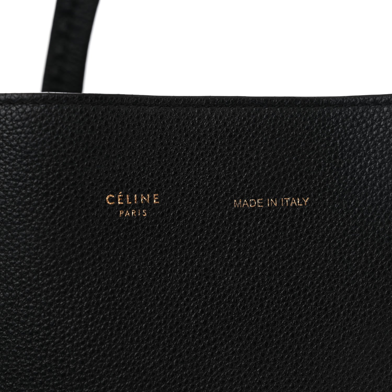Celine Soft Grained Calfskin Medium Belt Cabas Phantom Black 7 of 12
