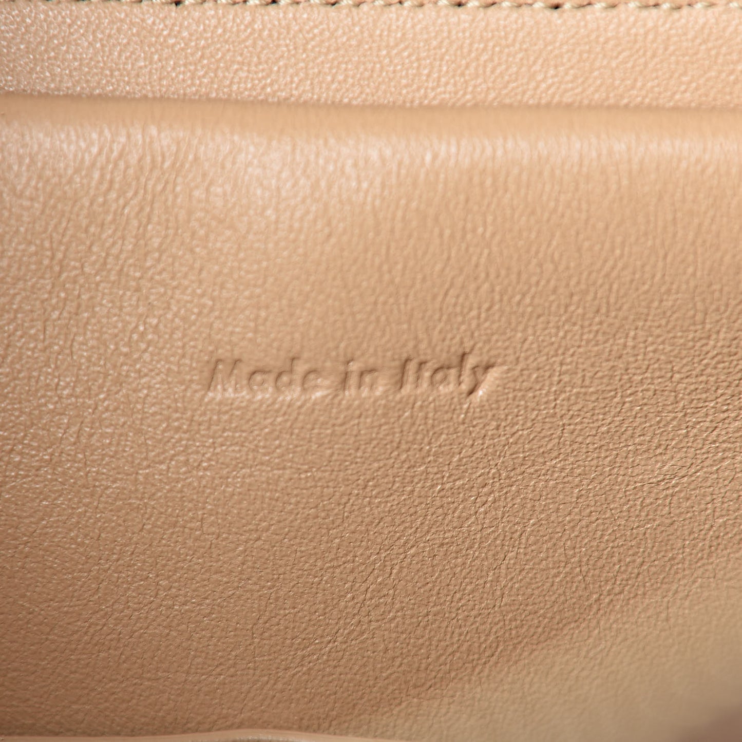 Smooth Calfskin Mini Bi-Color Belt Bag Beige