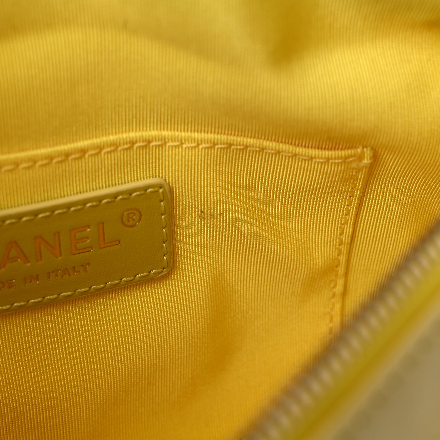 Lambskin Quilted Waist Belt Bag Yellow