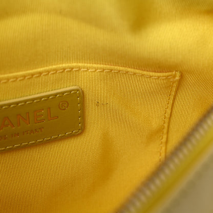 Chanel Lambskin Quilted Waist Belt Bag Yellow 11 of 14