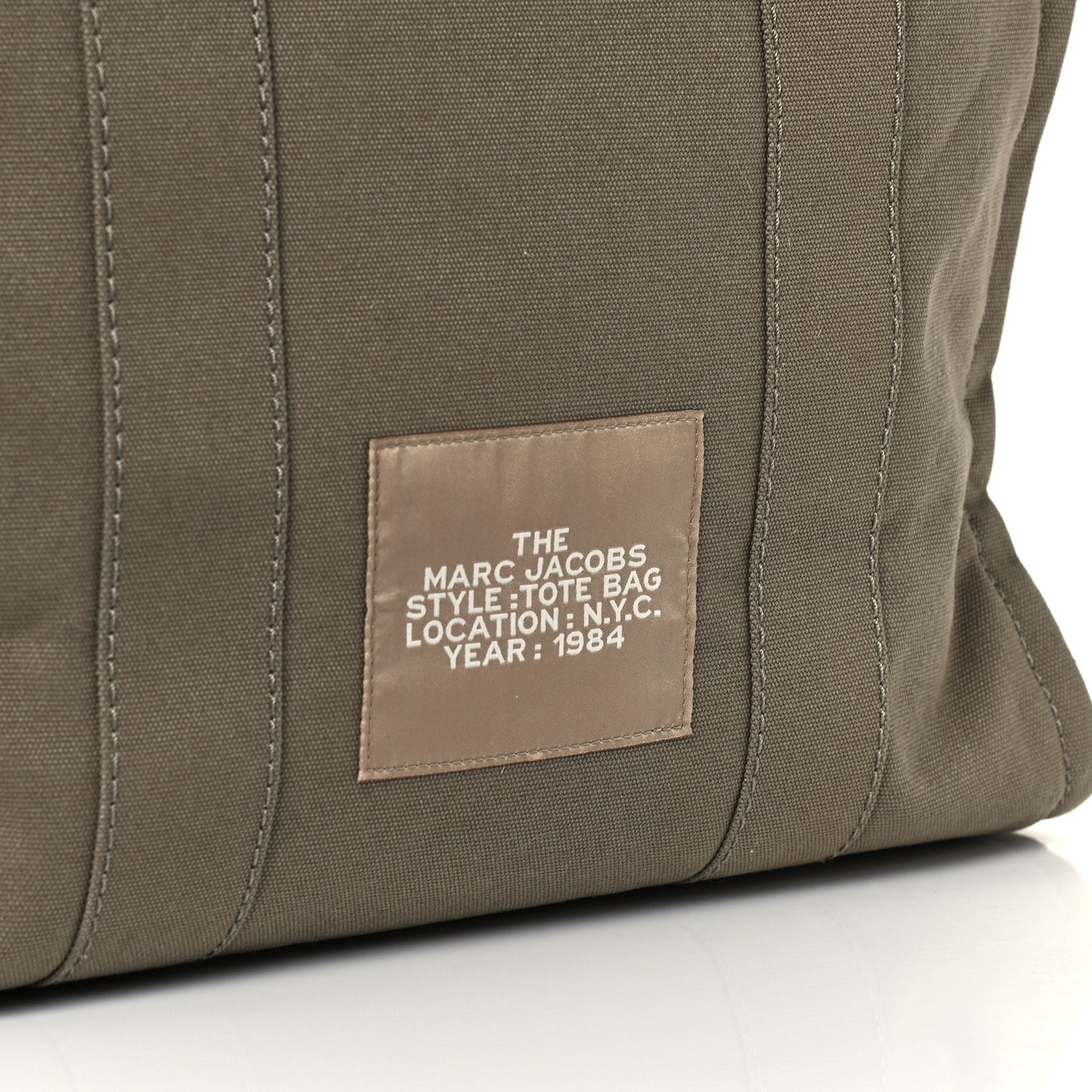 Canvas Large Summer Tote Bag Slate Green