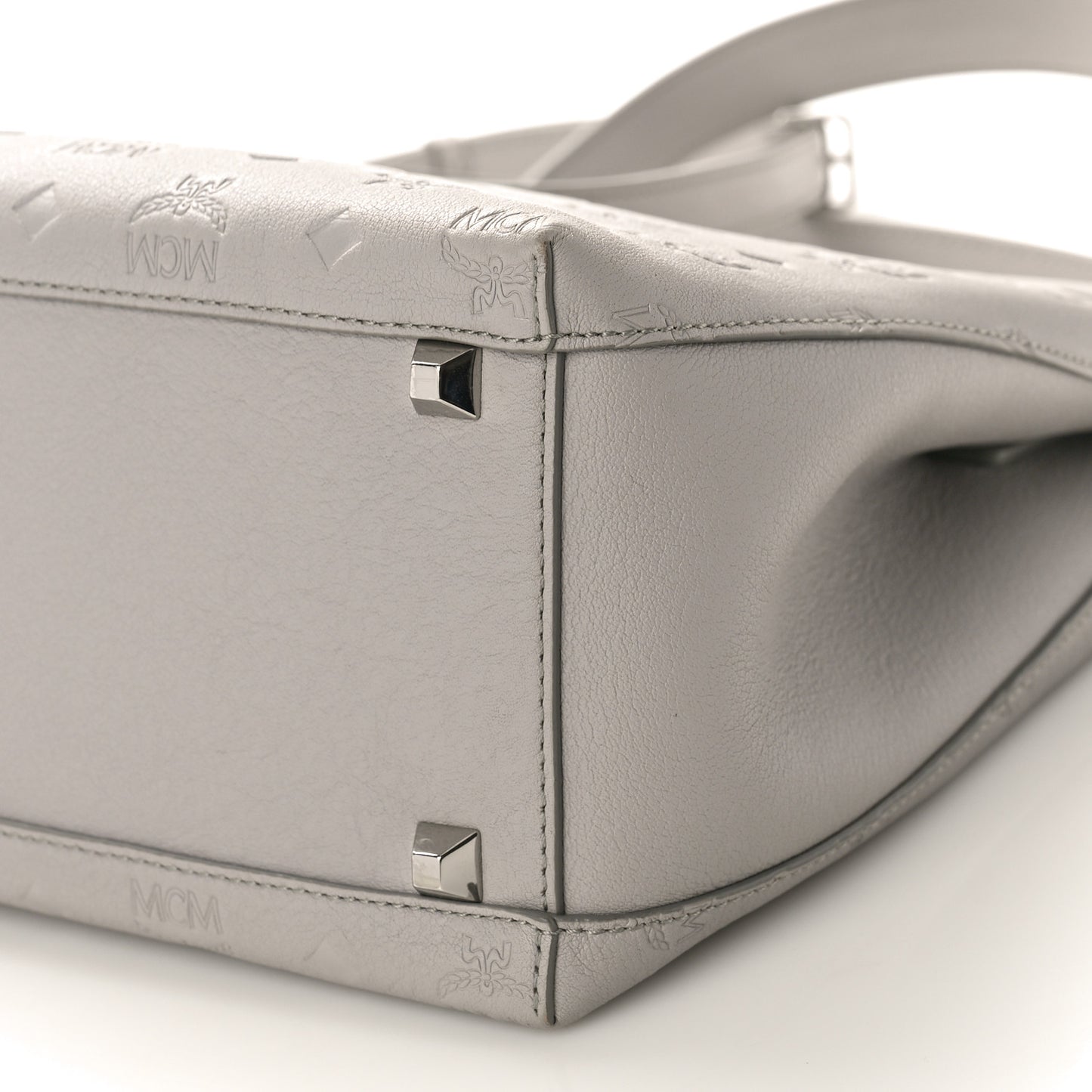 Calfskin Ottomar Monogram Sarah Medium Hobo Dove Grey