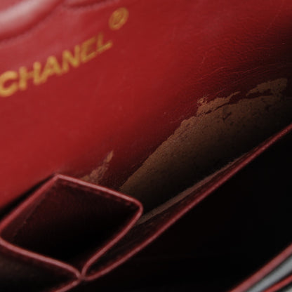 Chanel Lambskin Quilted Medium Double Flap Black 10 of 11