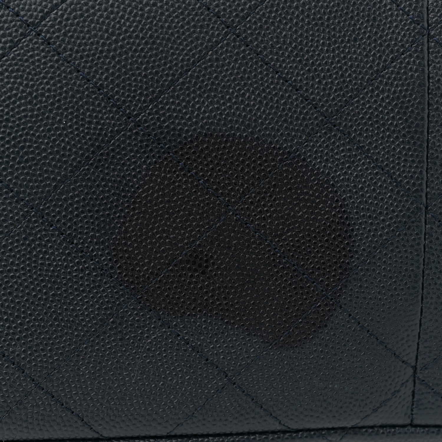 Chanel Caviar Quilted Large CC Shopping Tote Navy 12 of 13