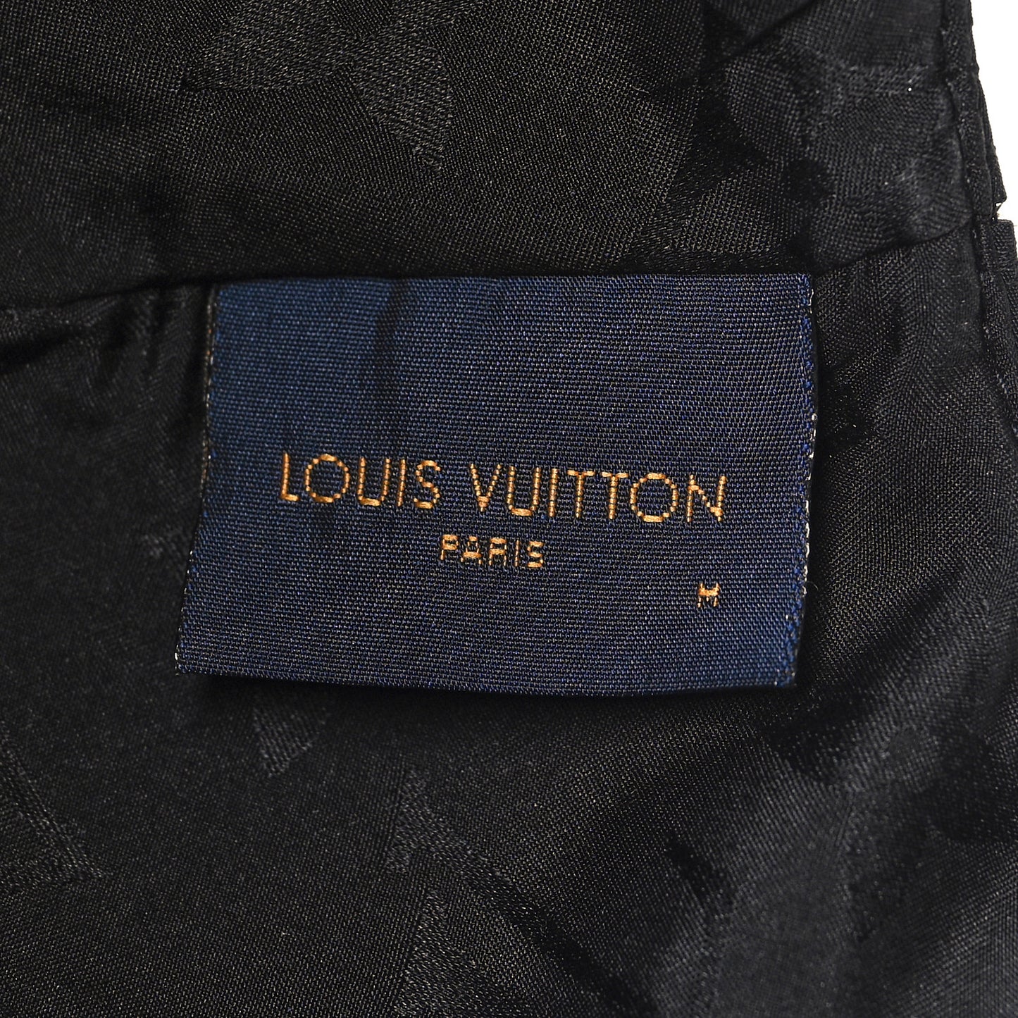 Polyester Silk Monogram LV Get Ready Cap M Black