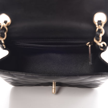 Chanel Lambskin Quilted Mini Square Flap Black 7 of 9
