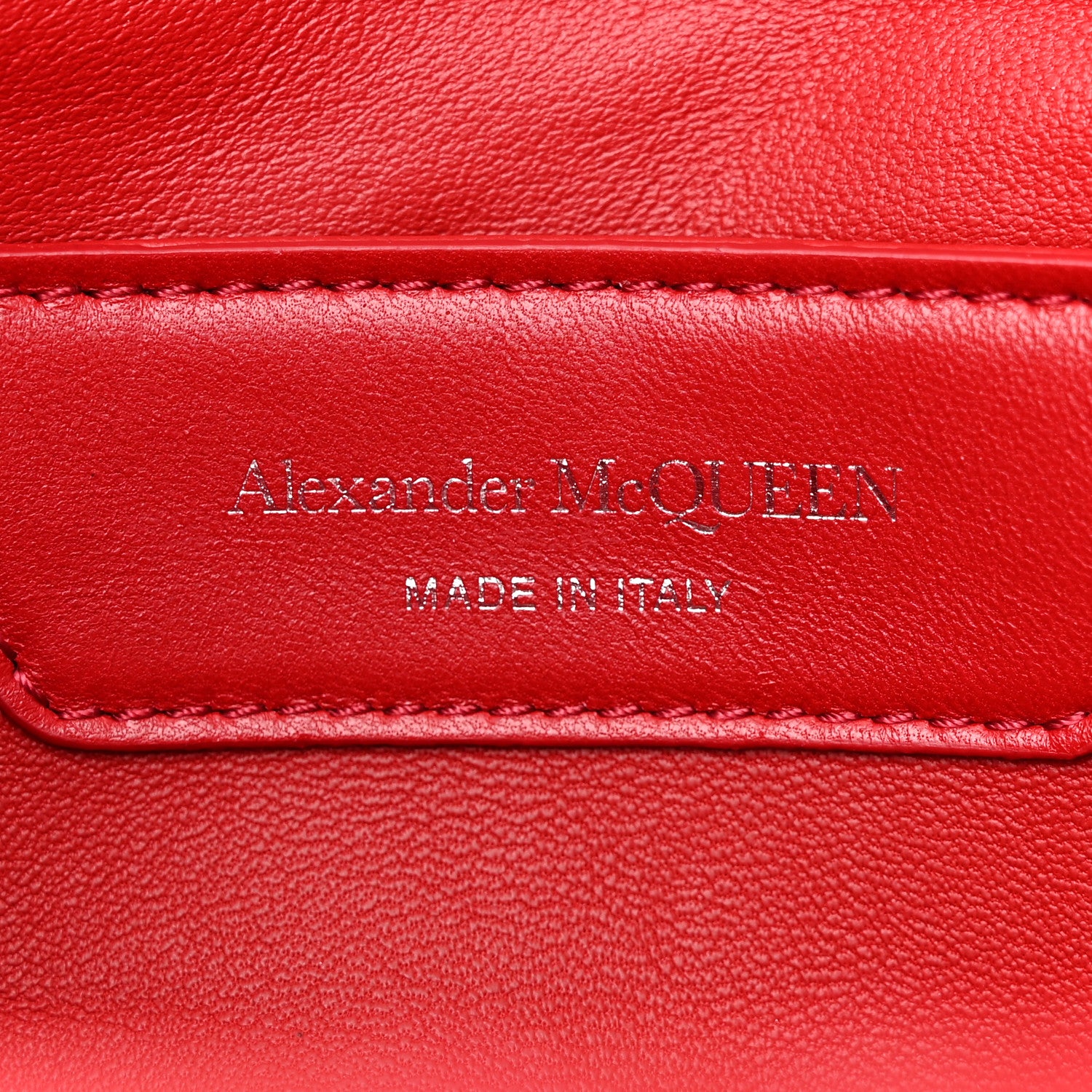 Alexander McQueen Lambskin Quilted Small The Seal Chain Shoulder Bag Blood Red 6 of 10
