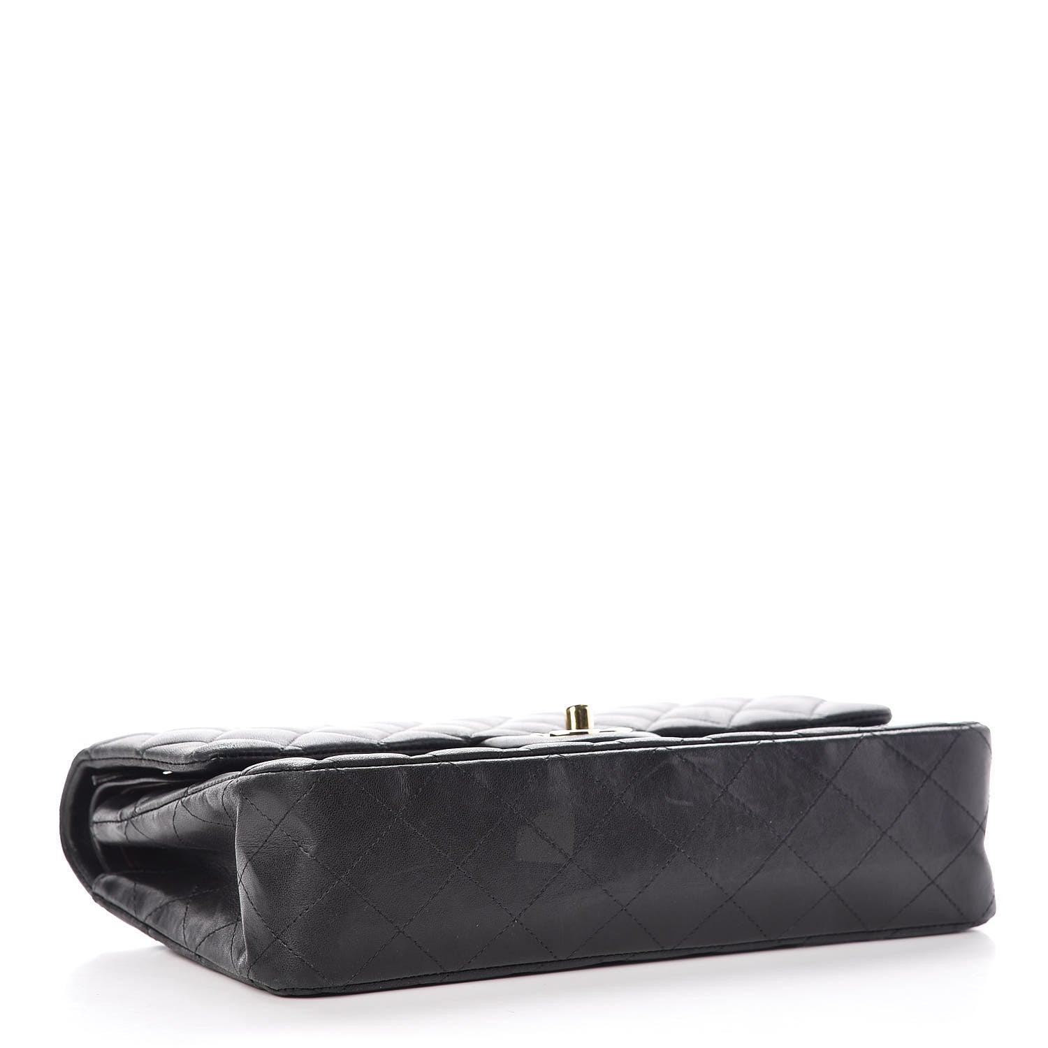Chanel Lambskin Quilted Medium Double Flap Black 4 of 14