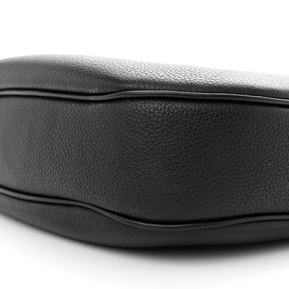 Christian Louboutin Grained Calfskin Carasky Shoulder Bag Black 9 of 12