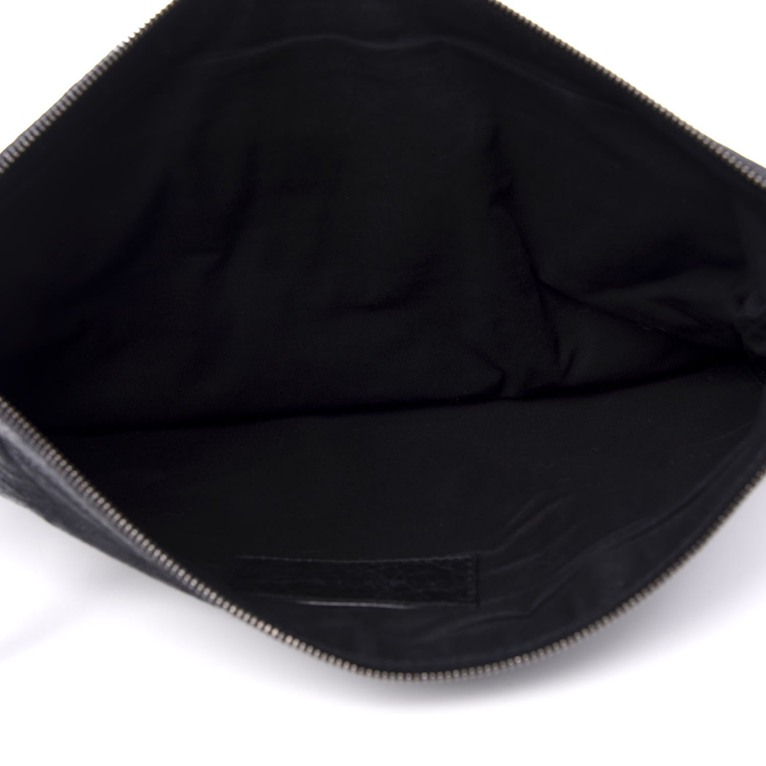 Balenciaga Agneau Classic Hardware Large Zip Pouch Black 4 of 7