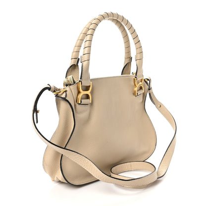 Chloe Calfskin Small Marcie Satchel Root Beige 3 of 9