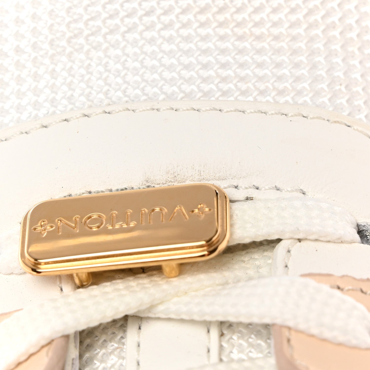 Louis Vuitton Calfskin Damier Azur Run Away Sneakers 38 White 9 of 14