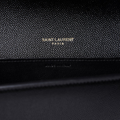 Saint Laurent Grain De Poudre Uptown Chain Wallet Black 6 of 11