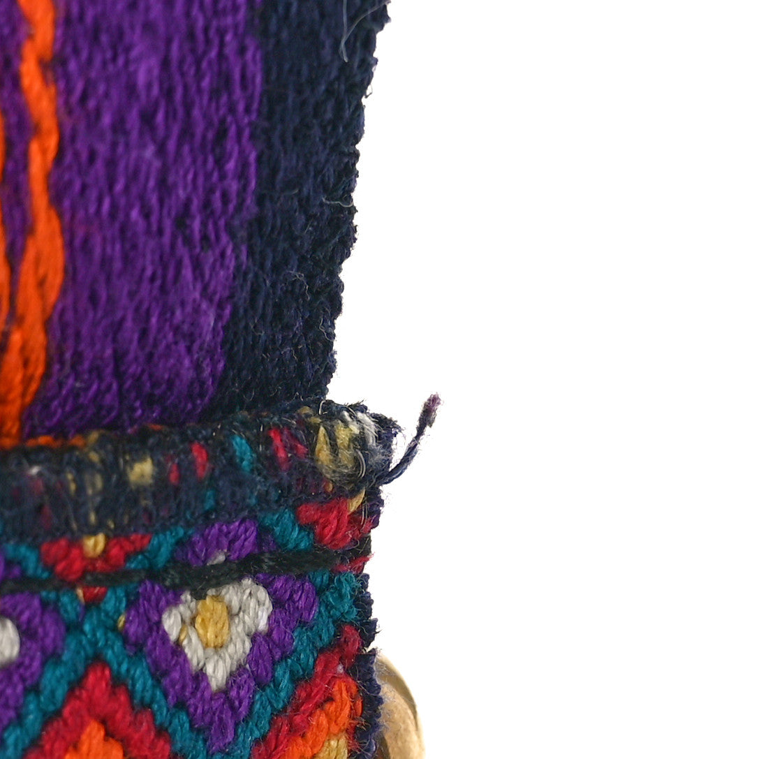 Christian Dior Canvas Embroidered Studded Mexico Shoulder Strap Multicolor 5 of 6