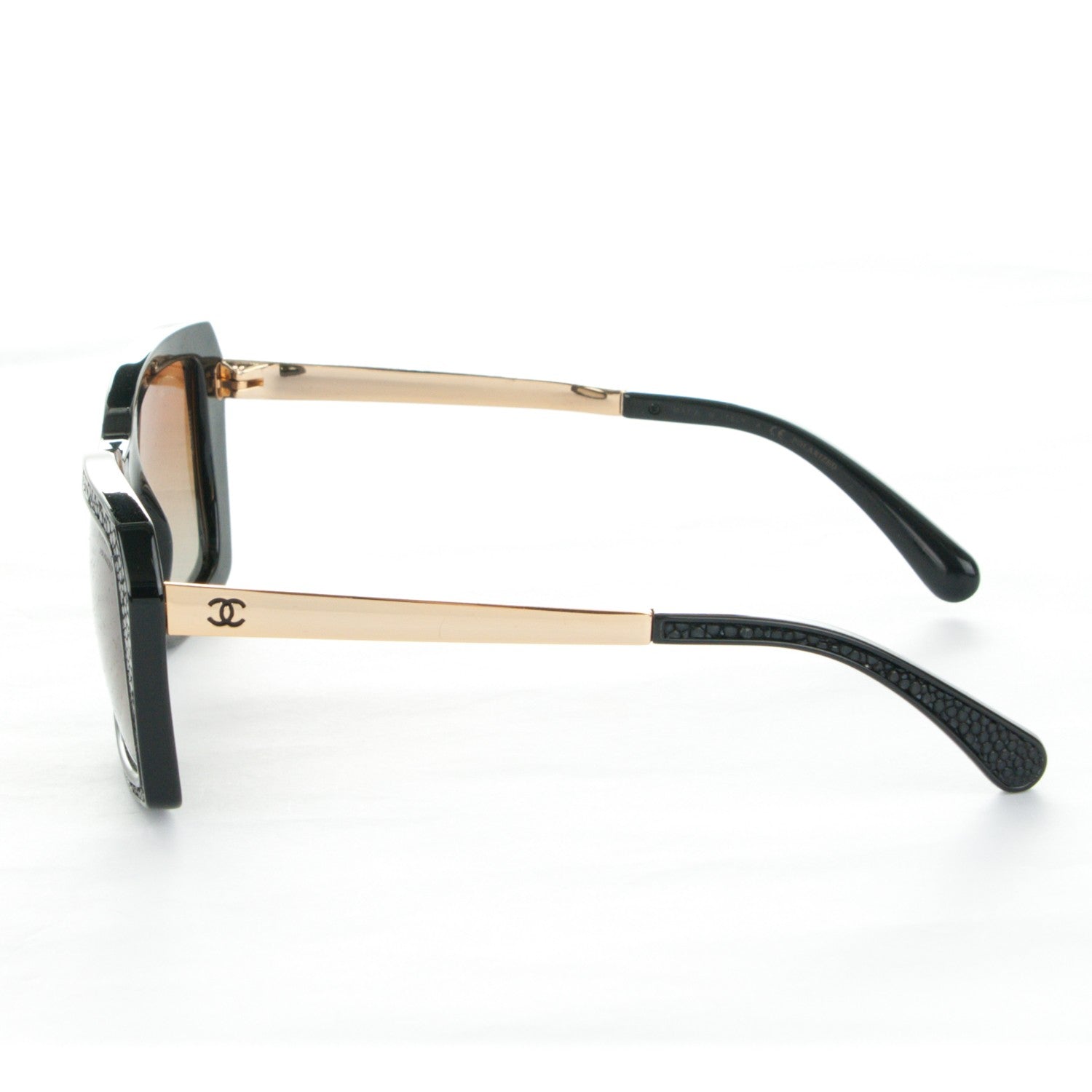 Chanel Stingray CC Polarized Sunglasses 6047-Q Black 2 of 6