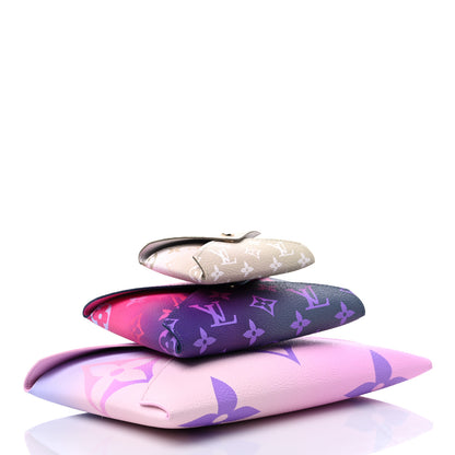 Louis Vuitton Monogram Giant Spring In The City Kirigami Pochette Set Sunrise Pastel Midnight Fuchsia Sunset Kaki 4 of 9