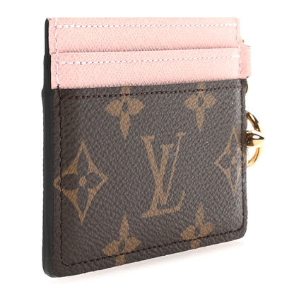 Louis Vuitton Monogram LV Charms Card Holder Rose Ballerine 3 of 6