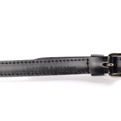Louis Vuitton Calfskin 16mm Adjustable Shoulder Strap Black 3 of 6