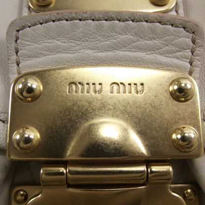 Miu Miu Leather Matelasse Coffer Hobo Bianco 12 of 12