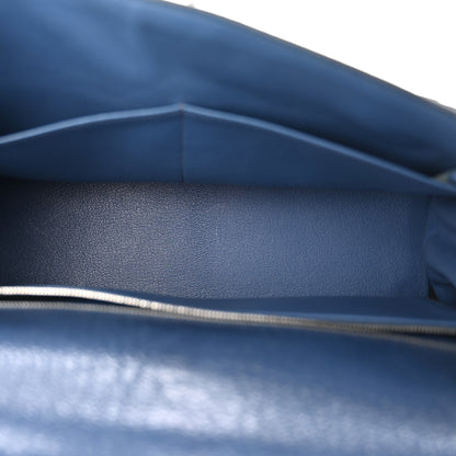 Hermes Chevre de Coromandel Kelly Retourne 32 Bleu Thalassa 5 of 14