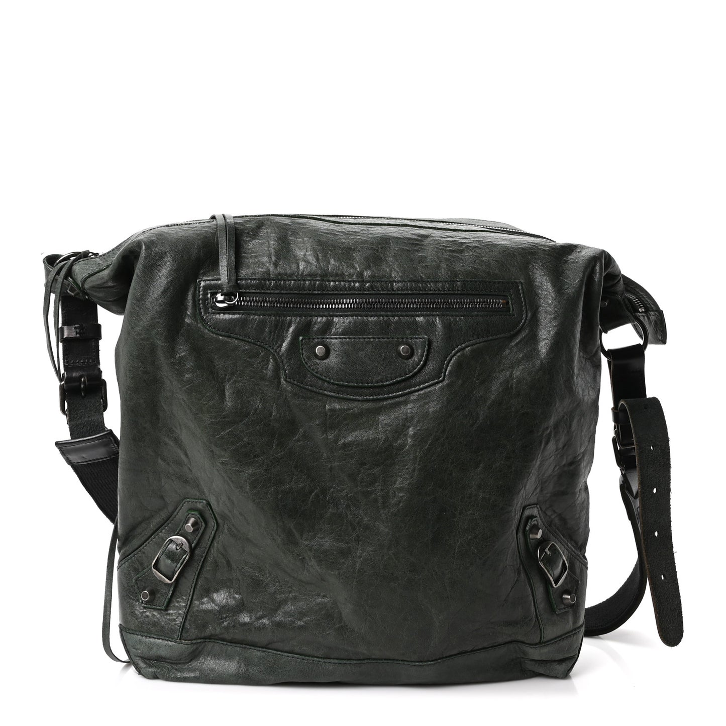 Agneau Classic Hardware Day Hobo Green